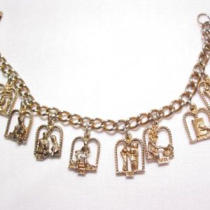 Wonderfully Detailed Ten Commandments Charm Bracelet