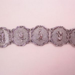 Silvertone Australian Figural Bracelet