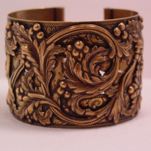 Leaves and Berries Cuff Bracelet