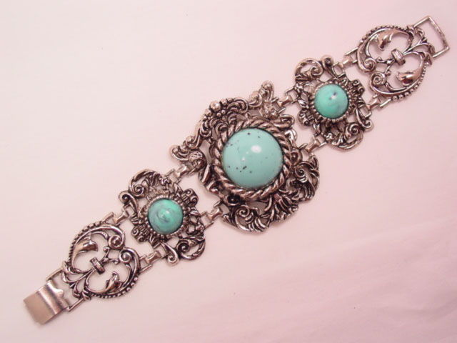Very Heavy Imitation Turquoise Bracelet