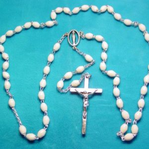 White Plastic Rosary