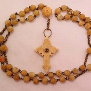 Ivory Stanhope Rosary Necklace