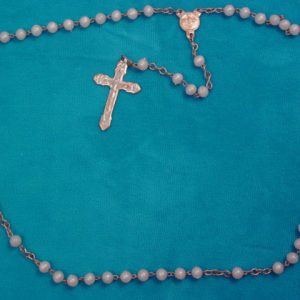 Plastic Pearl Rosary