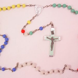 Multi-Color Glass Rosary