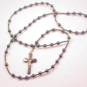 Beautiful Hematite Rosary