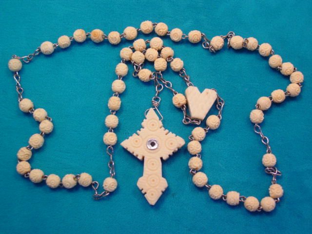 Carved Stanhope Rosary