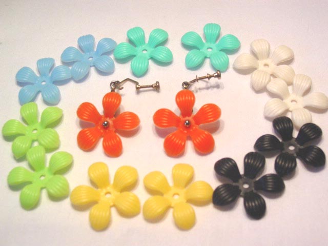 Soft Plastic Interchangeable Flower Earrings