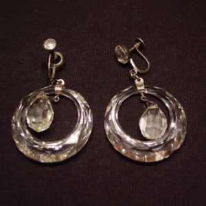 Crystal Loop and Drop Earrings