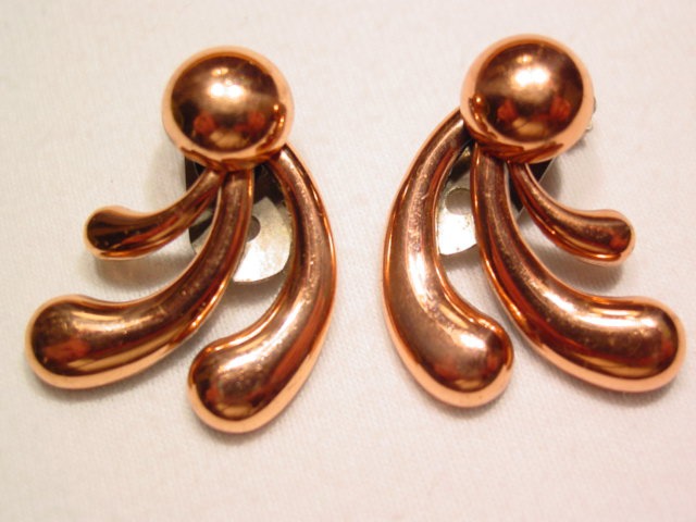 Renoir Copper Swirl Earrings