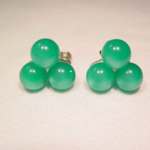 Green Moonglow Earrings