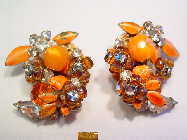 Orange Robert Earrings