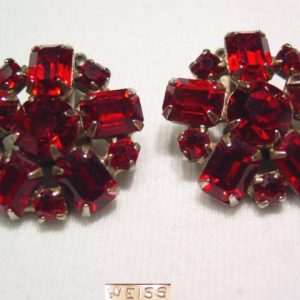 Ruby Red Weiss Earrings