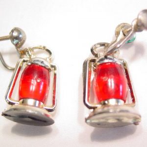 Plastic Lantern Earrings