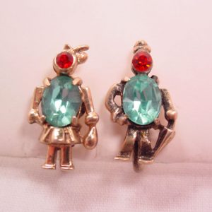 Sterling Man and Woman Earrings