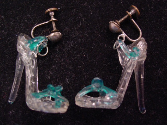 Hand-Blown Glass Stiletto Heels Earrings