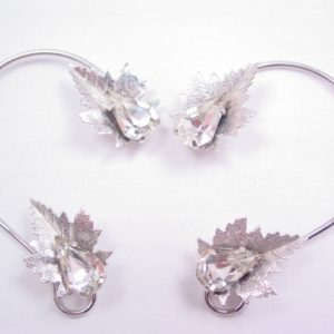 Stunning C.T. Wrap-Around Leaf Earrings