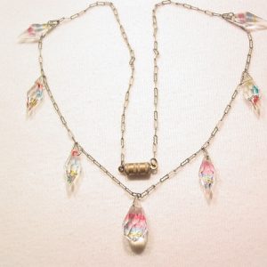 Delicate Rainbow Crystal Necklace