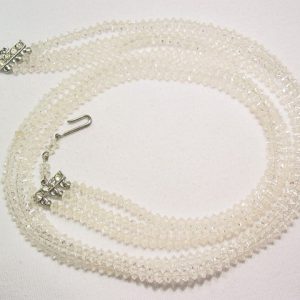 Triple Strand Crystal Necklace