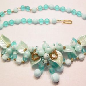 Beautiful Pale Blue West Germany Necklace