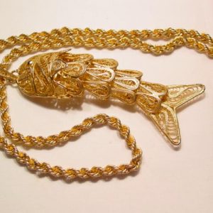 Filigree Fish Necklace