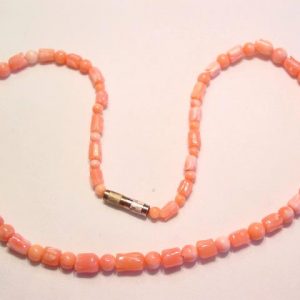 Pink Coral Flower Necklace