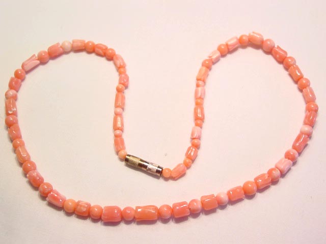 Pink Coral Flower Necklace