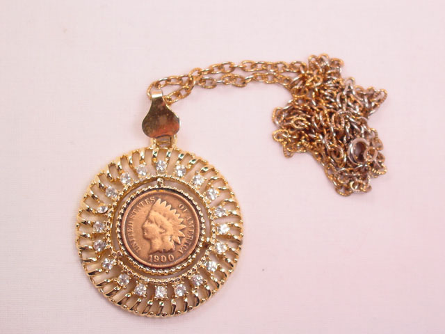 1900 Copper Indian Head Penny Necklace