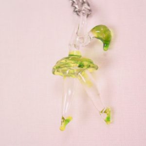 Blown Glass Ballerina Necklace