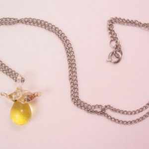 Blown Glass Pear Necklace
