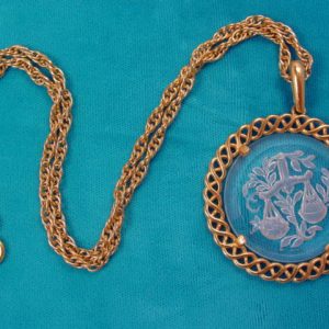 Trifari Glass Libra Necklace