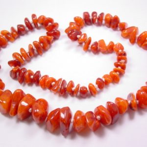 Hand-Knotted Large Chunky Amber Necklace
