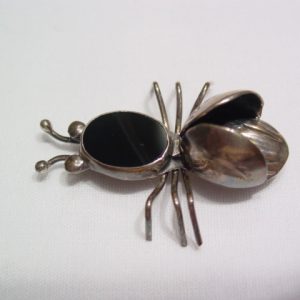 Onyx Bug Pin