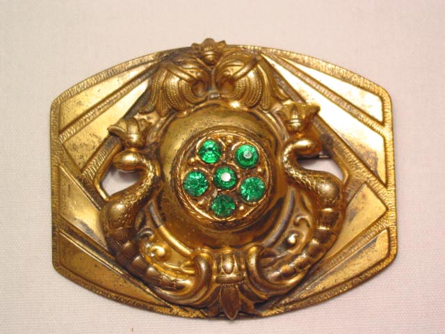 Old Brass Snake Pin