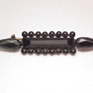Unusual Black Mourning Pin