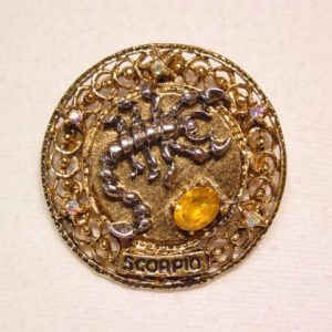 Art Scorpio Zodiac Pin