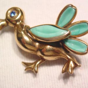 Old Sky Blue Glassed-Wing Duck Pin