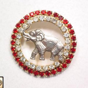 Round Warner Elephant Pin