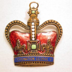 1937 Cutty Sark Enameled Crown Pin