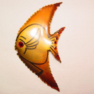 Giant Copper Colored Fish Pin