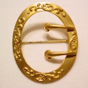 Art Nouveau Belt Buckle Sash Pin