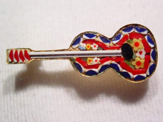 Guitar Mosaic Pin