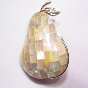 Mother of Pearl Pear Pin