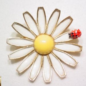 Weiss Ladybug and Daisy Pin
