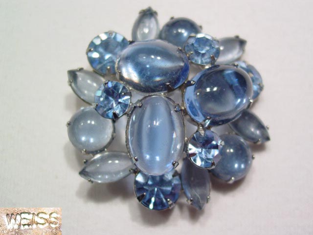 Weiss Chunky Baby Blue Pin