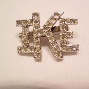 Small Rhinestone IKE Pin