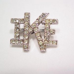 Small Rhinestone IKE Pin