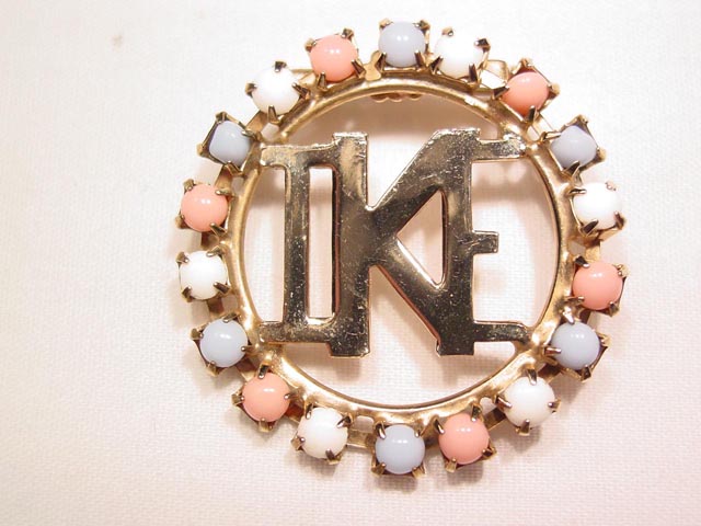 Pink, White and Blue Ike Pin