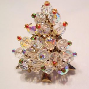 Aurora Borealis Bead Christmas Tree