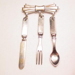 Knife, Fork, and Spoon Pin