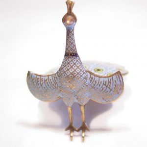 Royal Siam Hinged Enameled Peacock Pin
